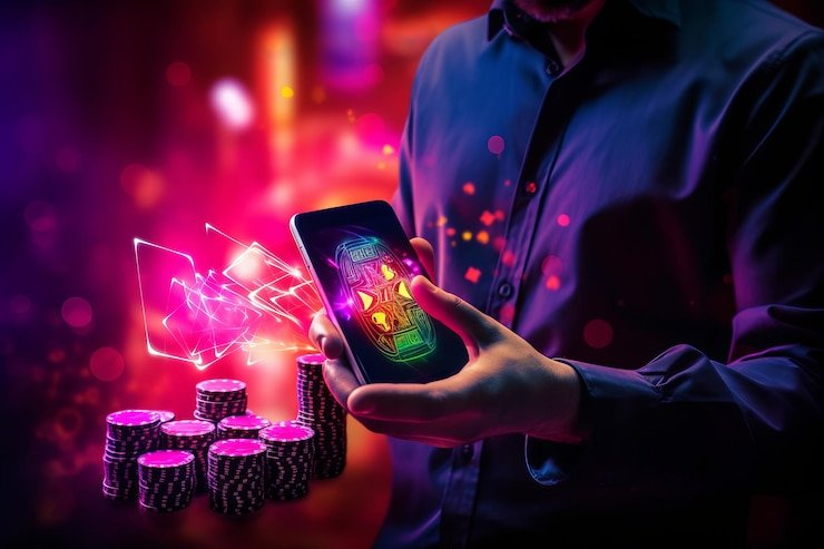 Antarmuka aplikasi megaxwin menampilkan meja dealer langsung dan menu taruhan olahraga di layar mobile